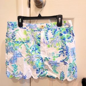 Lilly Pullitzer White and Beachy Skort
